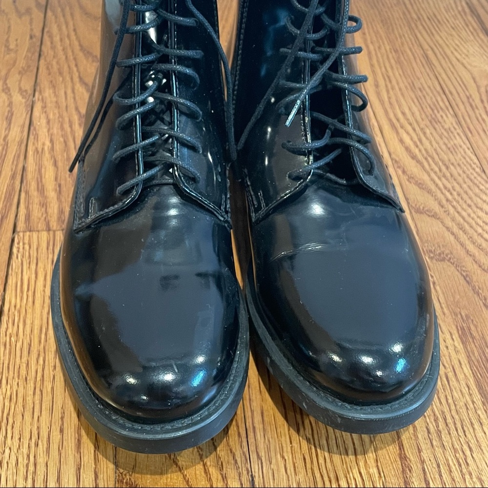 Black Patent Leather Ankle Boots by Kurt Geiger - Picture 3 of 9